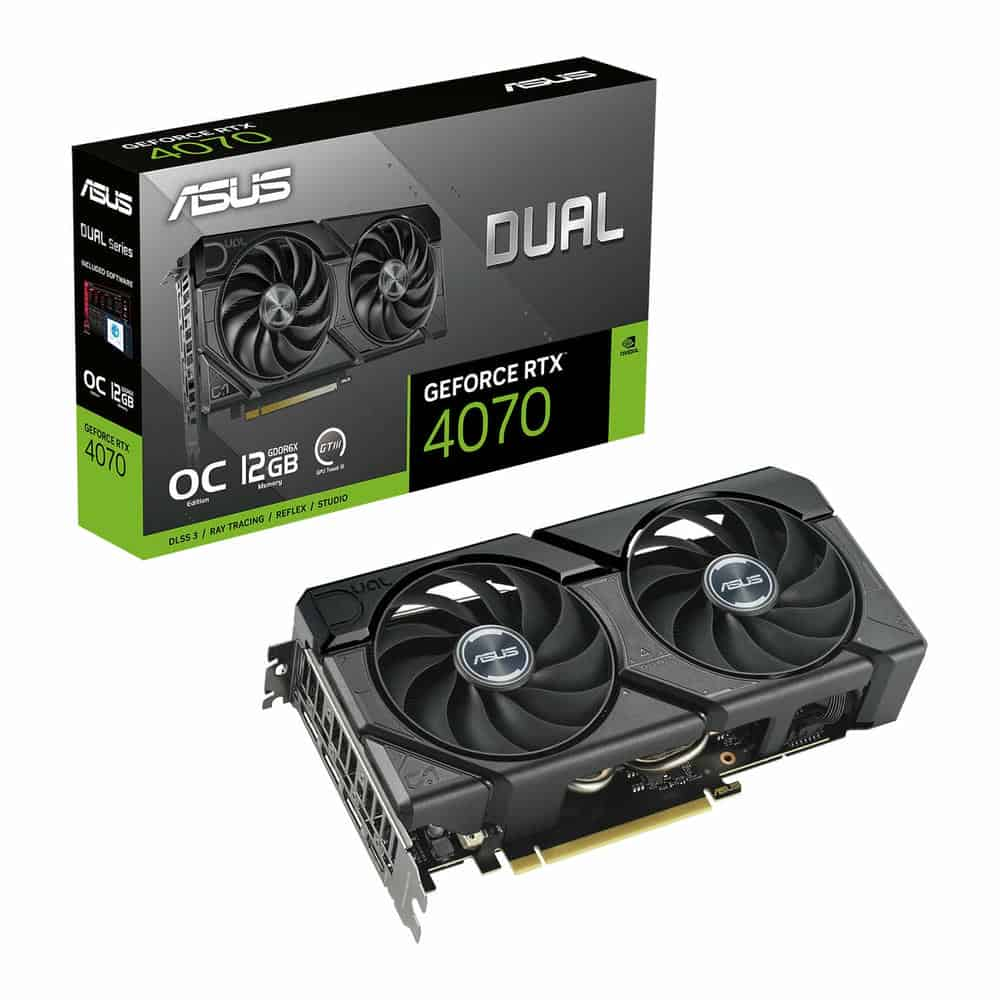 ASUS NVIDIA GeForce RTX 4070 12GB DUAL EVO OC Ada Lovelace Graphics Card